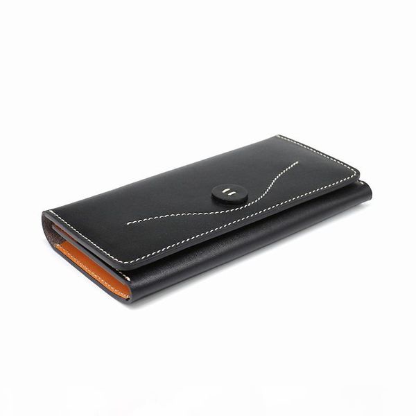 

2020 fashion genuine leather men wallet leisure women wallet leather purse for men card holders wallet c62125, Red;black