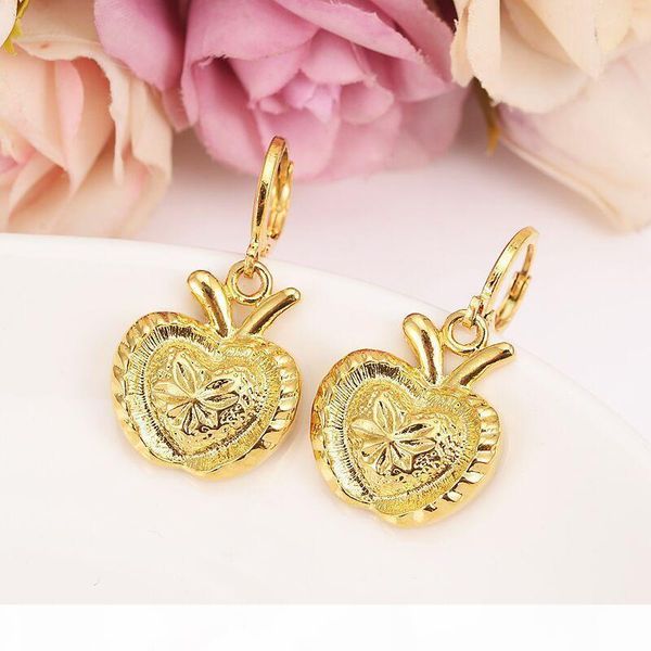 

f нового рождество желтого fine gold filled big apple bridal комплект ювелирных изделий ухо кролика подвеска серьга дети свадебные украшения, Silver