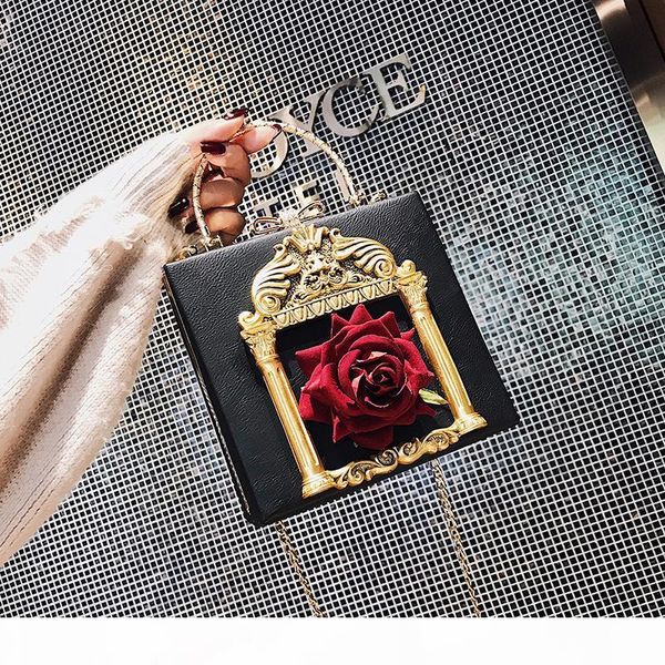 

pink sugao crystal luxury evening bag baroque retro shoulder bag bling party purse women wedding day clutch bag