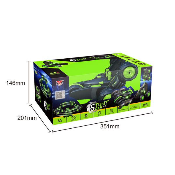 

style car double-sided 360 rotary tumble twisting stunt car 2.4g charging light-resistant children's remote control car