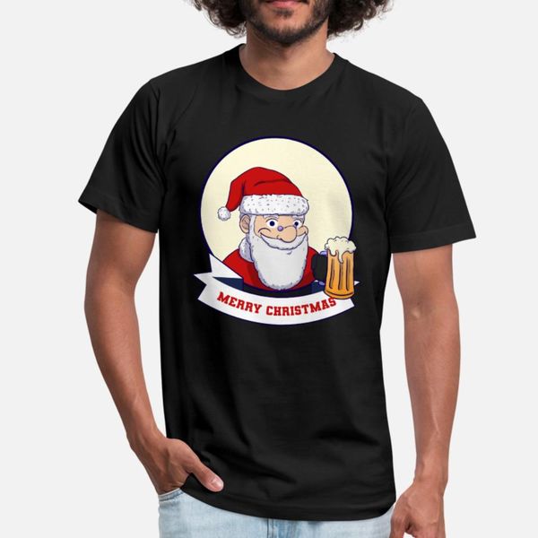 

funny beer santa drinks for a merry christmas t shirt men personalized tee shirt s-xxxl fit fit comical spring family shirt
