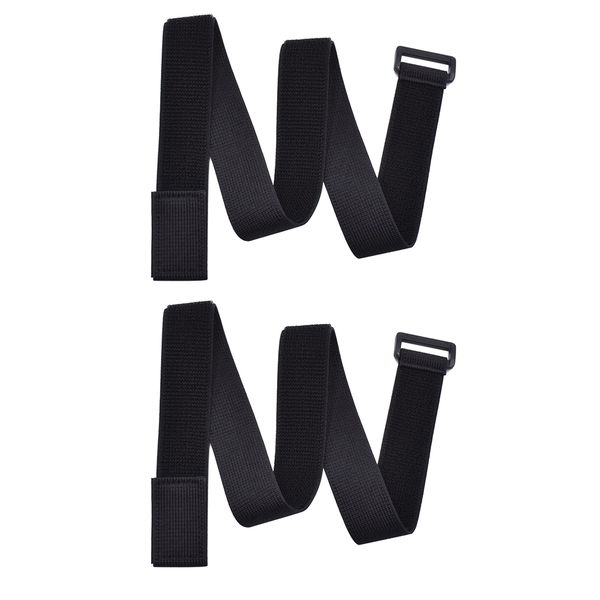 

2x magic adhensive fastener tape hook loop network cable straps bundle, Black