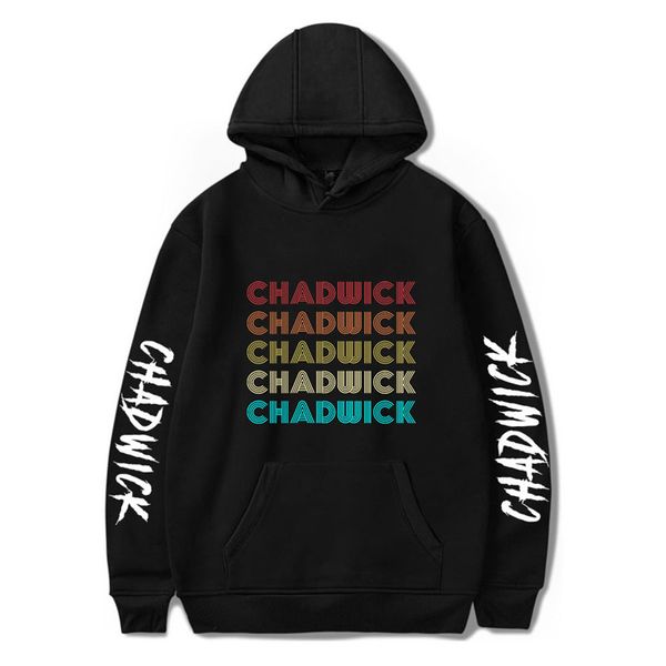 

men hoodies wakanda forever pattern hoodies for memory casual natural color long sleeve pullover hoodies men clothes, Black