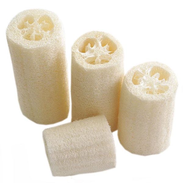 Luffa naturale Bagni per il corpo Doccia Spugna Spazzola per la schiena Spazzola Esfoliante Spazzole per la pulizia del corpo Luffa naturale Taglio Luffa Bagno per il corpo