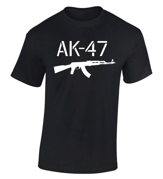 

2019 new casual cotton tee shirt ak 47 kalashnikov ak47 t shirt russia s-xxl summer men t-shirt