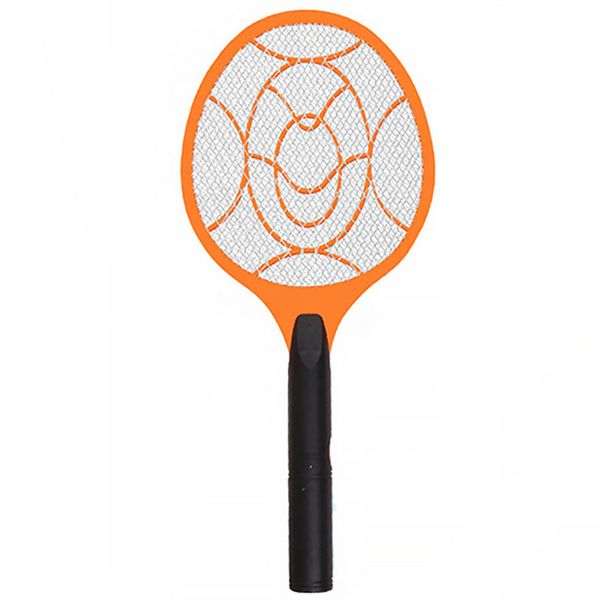 

3 layers net dry cell hand racket safe electric swatter home garden outdoor pest control insect bug bat wasp zapper fly mosquito killer