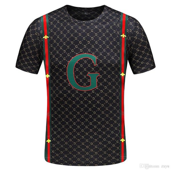 

luxury summer crew neck t shirt fashion tiger bees snake print mens designer t shirt short sleeves men women casual tees, Black;brown