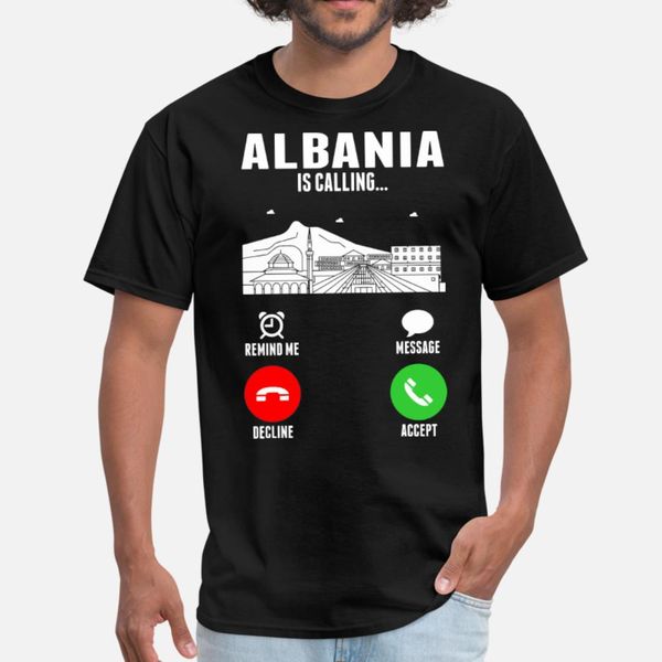 

albania is calling t shirt men designs tee shirt crew neck letter cute breathable spring outfit shirt
