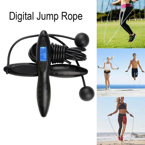 

3 colors excercise workout gym fitness exercise skipping rope jump counter automatic digital jump ropes workout excercise#g3
