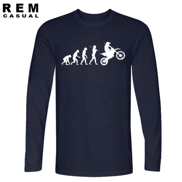 

fashion evolution motocross t shirts men cotton t-shirt funny dirtbike clothing long sleeve