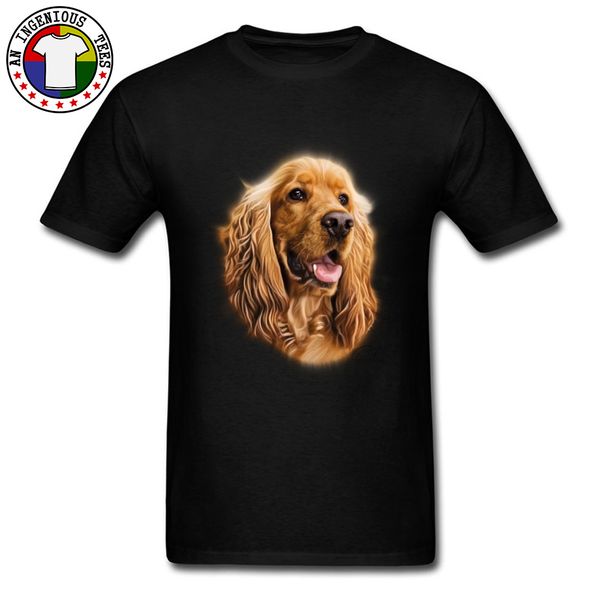 

cute dog cocker spaniel gn tshirts short sleeve casual slim fit men & tees o-neck 100% cotton r gift t shirt