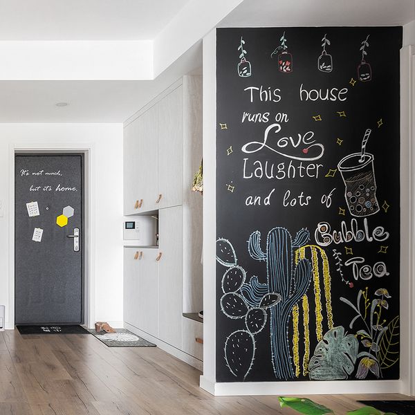 

blackboardcreative novelty 200x30cm removable chalkboard vinyl wall sticker blackboard decal peel stick office school supply cha