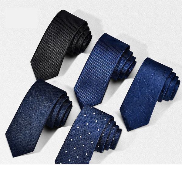 

2020 designer new fashion 6cm slim ties for men neckties wedding bridegroom banquet casual business accessories with gift box, Black;gray