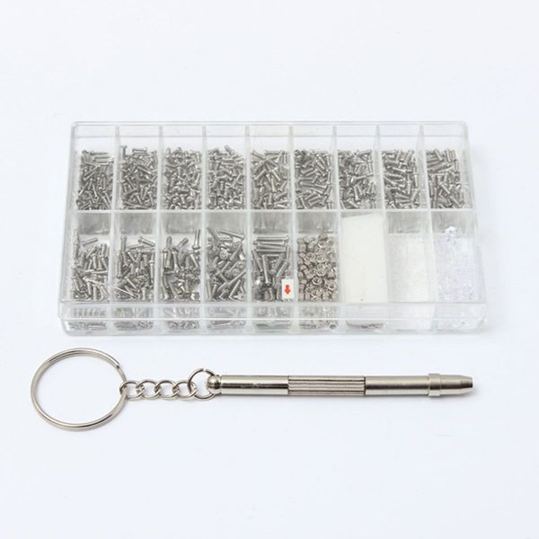 

assorted watch clock eye glasses screws repair tool