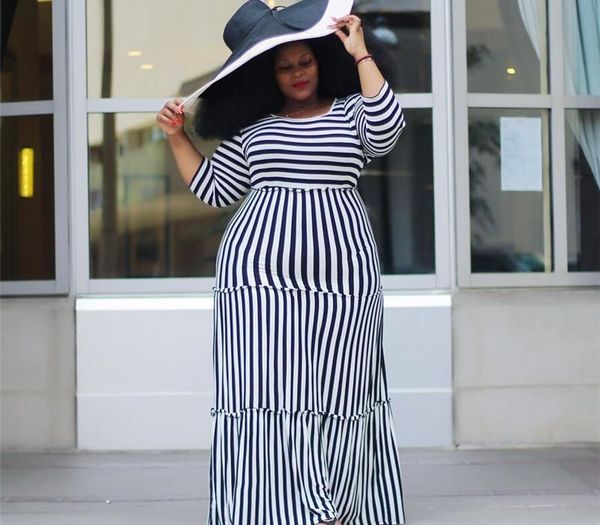 

panelled women casual dresses designer plus size womens maxi dresses fashion long sleeve females clothing stripe, Black;gray