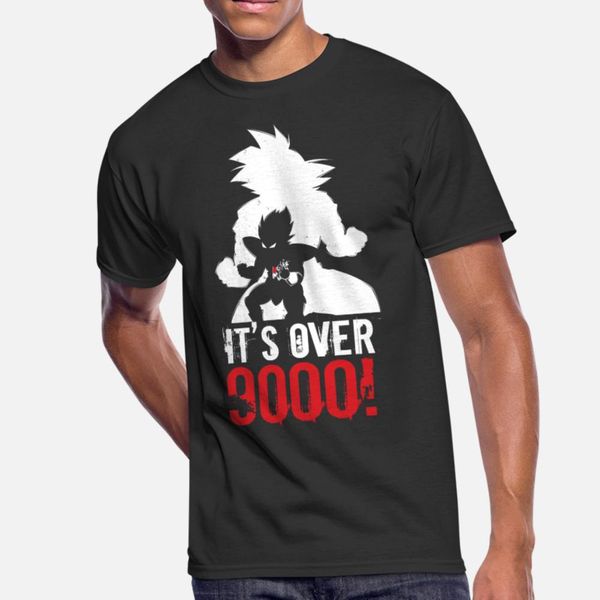 

super saiyan goku and vegeta it's over 9000 t shirt men character cotton s-xxxl vintage famous comical spring letters shirt