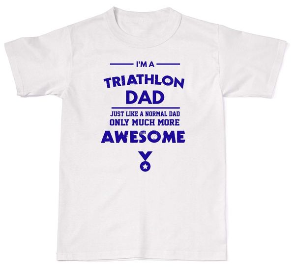 

2019 summer sale fashion awesome triathlon dad sporter gift cool present fit t-shirt t shirt cotton