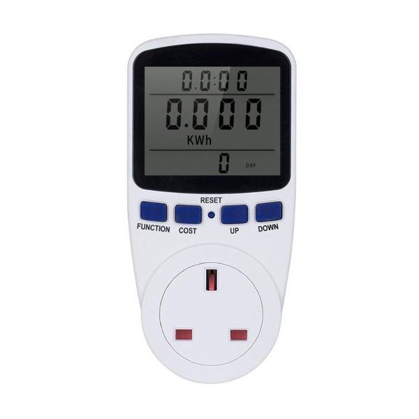 

us/uk/eu plug electricity power consumption meter energy monitor wameter lcd display electricity usage power meter