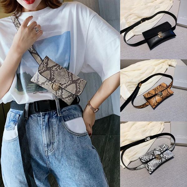 

serpentine waist bags fanny pack women vintage leather crossbody bags for women messenger bag chest bag sac a main t2
