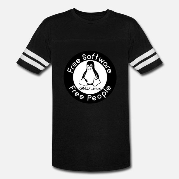 

gnu linux t shirt men knitted 100% cotton s-3xl homme graphic humor summer slim shirt