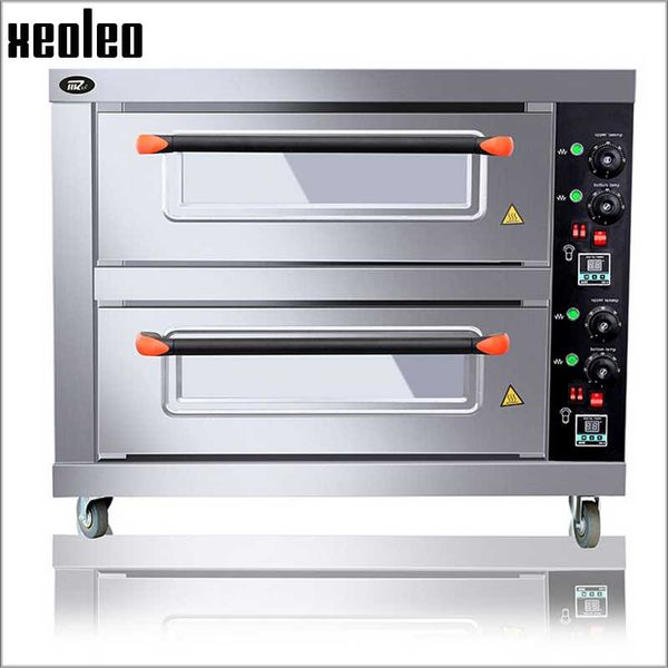 

xeoleo double layers double pans electric oven commercial multi-functional commercial baking oven halogen for bread/pizza