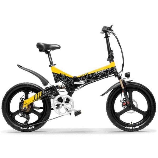 

g650 20'' mountain bike 7 speed electric bike 400w 10.4ah/14.5ah hidden li-ion battery 5 pas front & rear suspension, Silver;blue