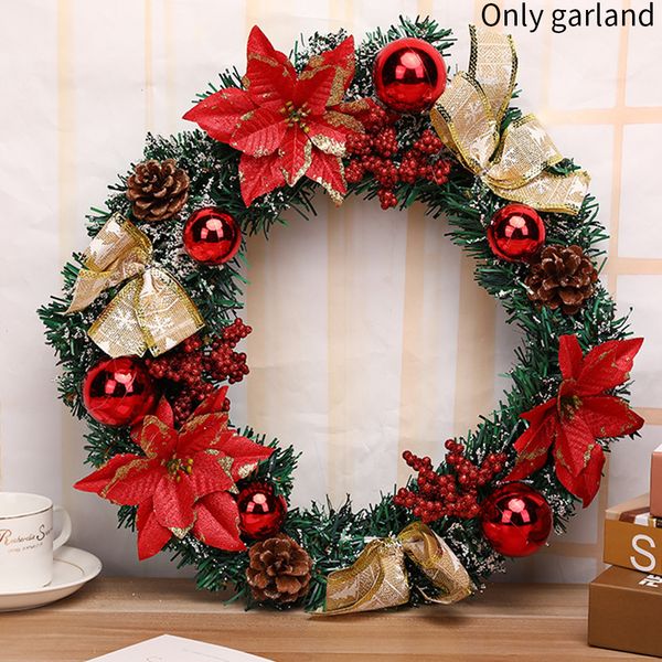 

wedding christmas hanging home decor rattan party pvc artificial flower wreath