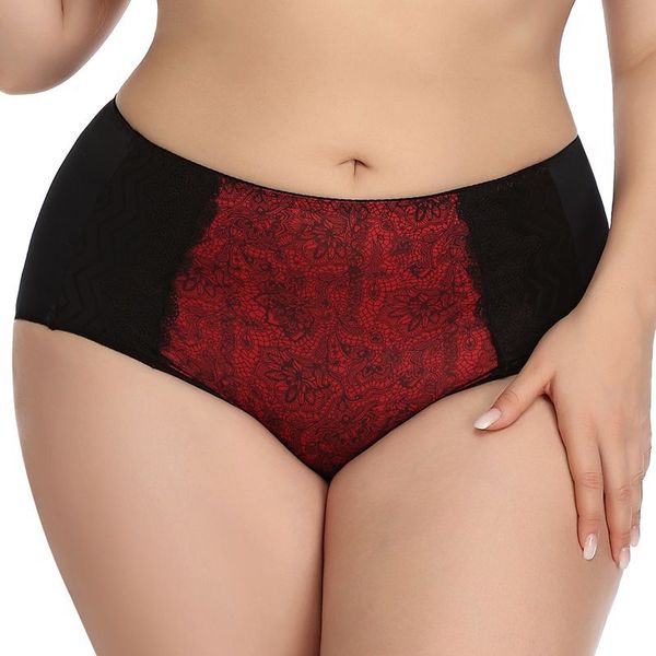 

plus size clothing women panties comfortable thin breathable mid waist seamless underwear new women briefs, Black;pink