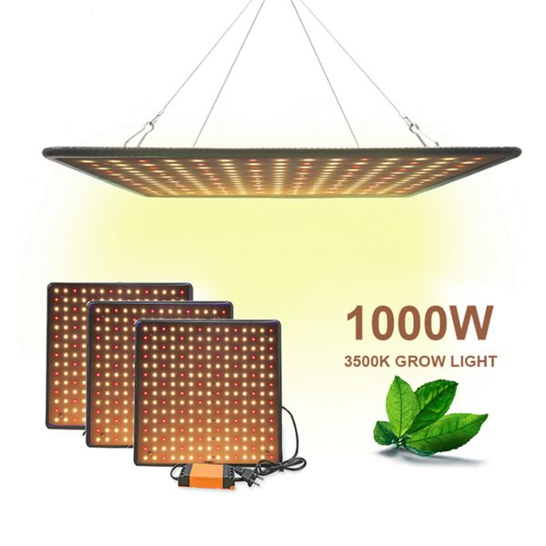 

indoor led 1000w 3500k grow light panel full spectrum phyto lamp flowers lamps for plants warm white leds fitolamp growth tent