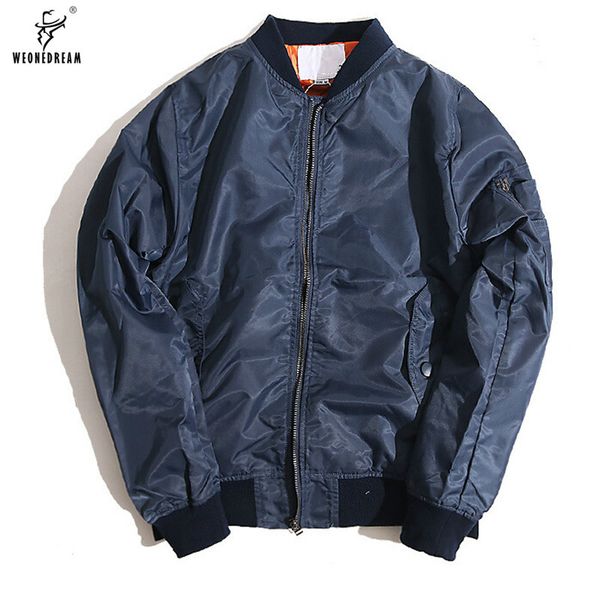 

weonedream 2020 new spring autumn bomber jacket men cotton padded casual long sleeve 7 colors pilot jacket male plus size xs-5xl, Black;brown