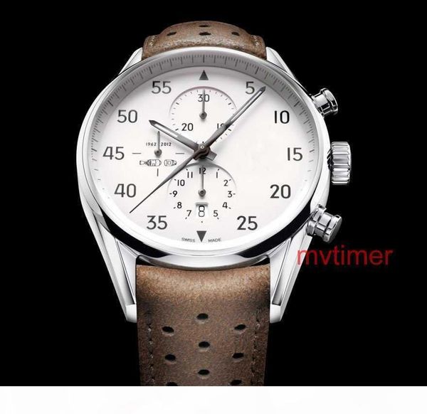 

fashion luxury automatic mechanical movement tag rubber leather strap mens designer watches business dress casual watch wristwatches, Slivery;brown