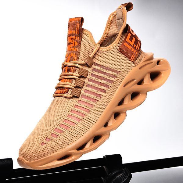 

2020 new men's running shoes large size sneaker summer casual white thick bottom twist shoes comfortable breathable mesh design, Black