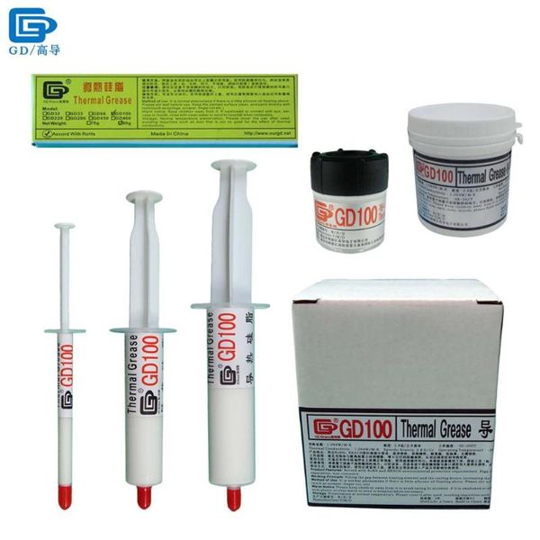 

net weight 1/15/20/30/90/150/1000 grams gd100 thermal conductive grease paste plaster heat sink compound for cpu led st sy cn