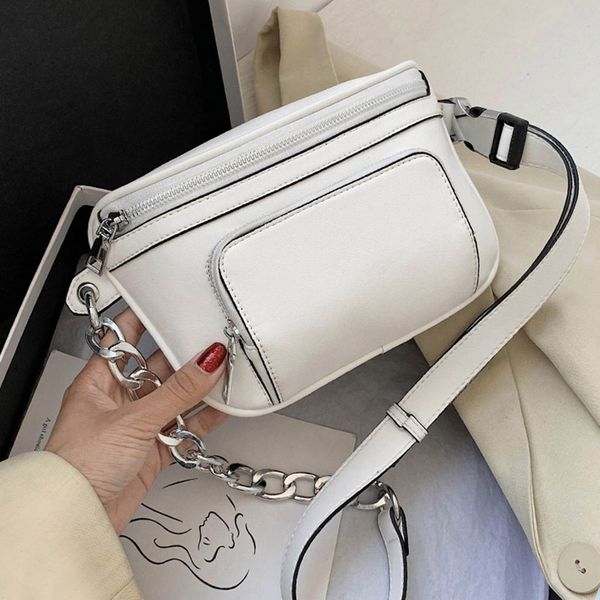 

fashion crossbody bag leather chain shoulder bags women retro messenger bag female travel high-quality phone pocket purse hw969
