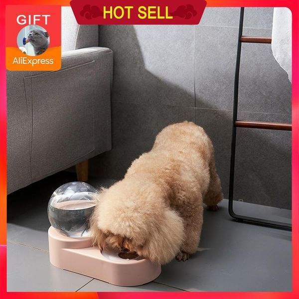 

new bubble pet bowls cat automatic feeder 1.8l fountain for water drinking single large bowl dog kitten feeding container