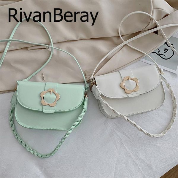 

weave handle small shoulder bag ladies sequined belt buckle crossbody bag for women simple pu leather travel messenger bags sac