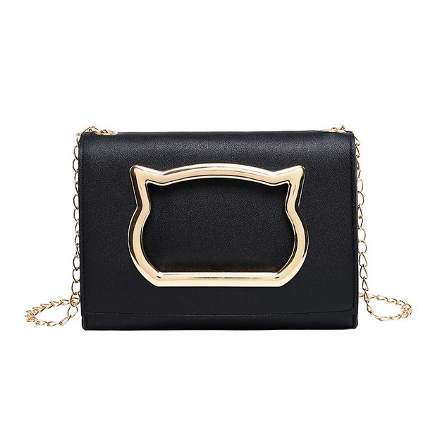 

2020 new summer cathead metal handbags packet chain shoulder bag mini bags korean version of the wild crossbody messager bag #20