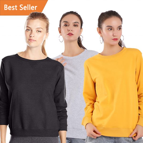 

fashion black cotton crewneck long sleeve blank custom sweatshirt