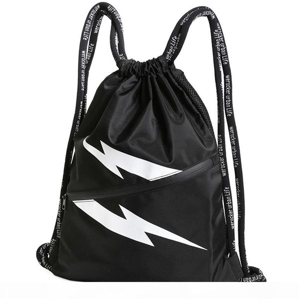 

drawstring pocket backpack male drawstring fitness backpack drawstring sports training bag female simple light bag storage bag