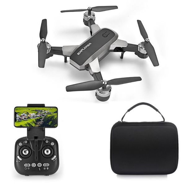 

foldable drone 2.4g wifi fpv 4k 1080p dual camera headless mode rc quadcopter k92d