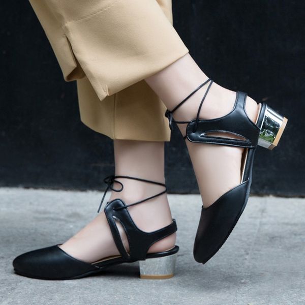 

большой размер дамы на высоких каблуках женская обувь женщина насосы женщина с острыми кружев и одной обуви, Black