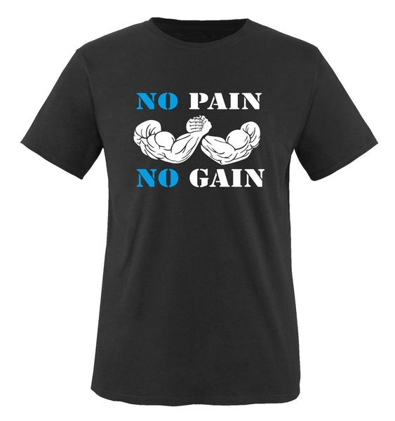 

2019 summer cool tee shirt comedy shirts - no pain no gain - herren t-shirt - gr. s-xxl versch. farben funny t-shirt