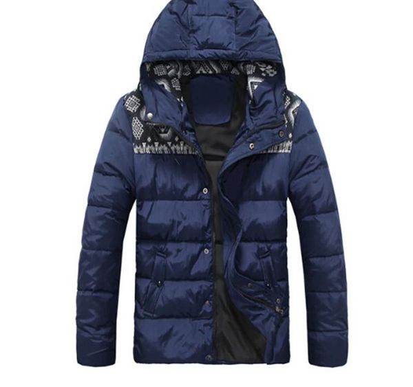 

mens winter jackets hooded patterns printing applique designer new arrival duck down coat mensfashion clothing003, Black