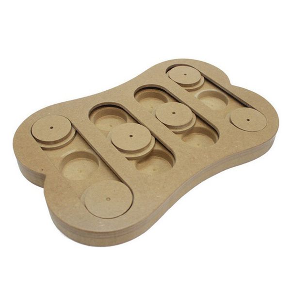 

feeding fun bone shaped training treats wooden interactive toy tool home pet dog