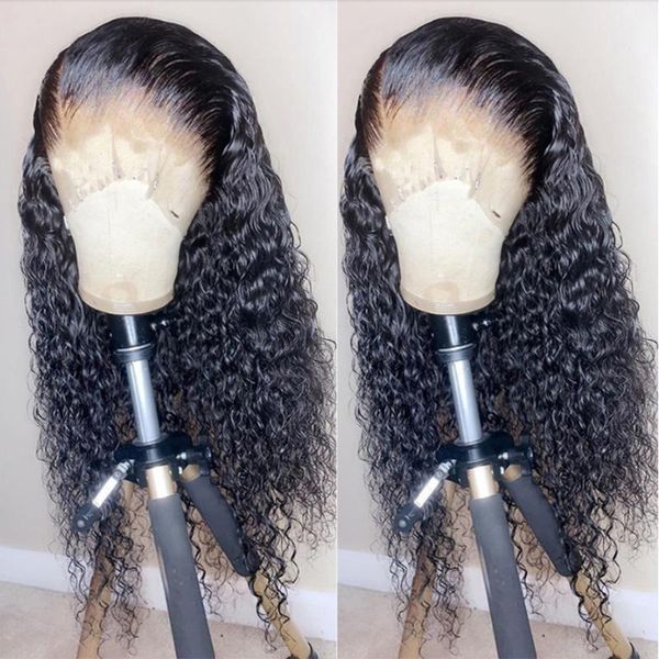 

lace wigs peruvian kinky curly human hair wig pre plucked glueless 13x4 frontal 100% jarin remy bulk sale, Black;brown