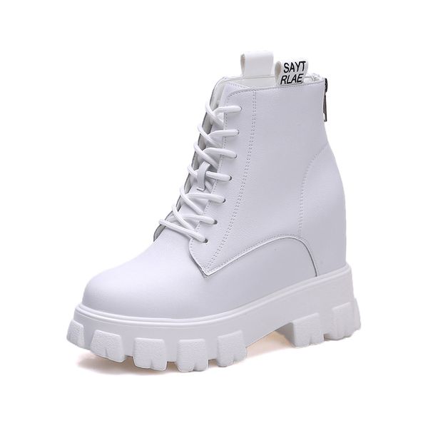 

boots woman shoes leather ankle for women autumn shoe high heels boot ladies black white