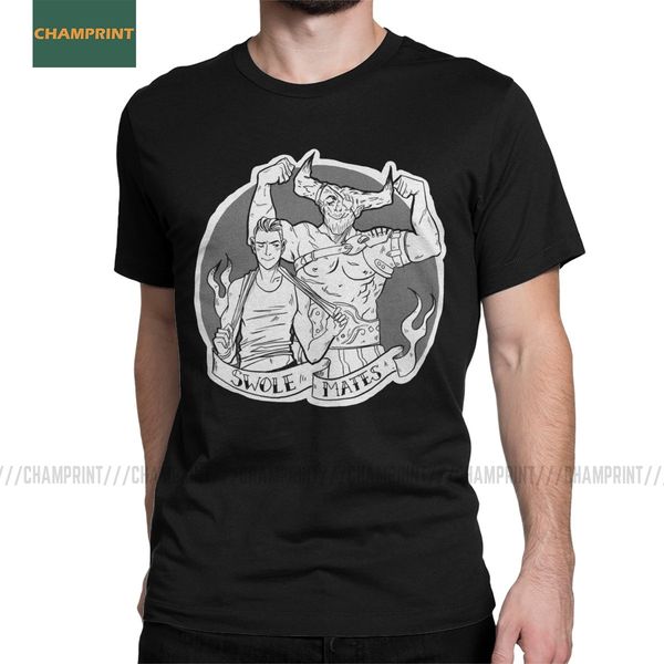 

swolemates dragon age t-shirts men cotton t shirt fenris iron bull hawke sera dorian cullen game short sleeve tee shirt summer