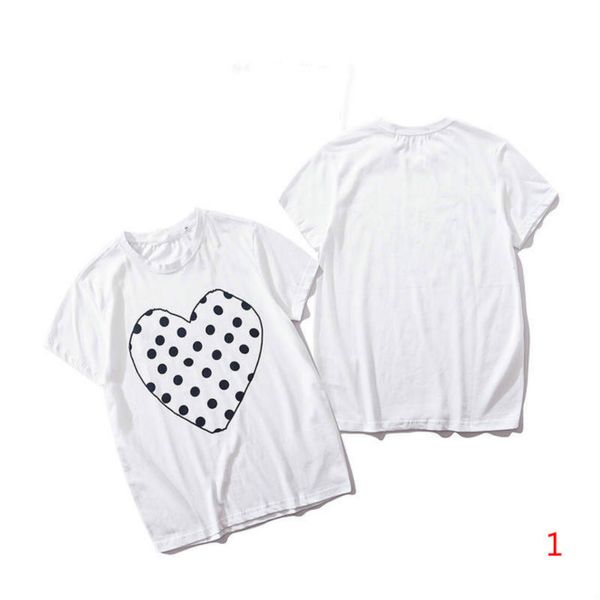 

2020ss new mens t shirts summer letters print t shirt couple men women fashion style sell heart clothing, White;black