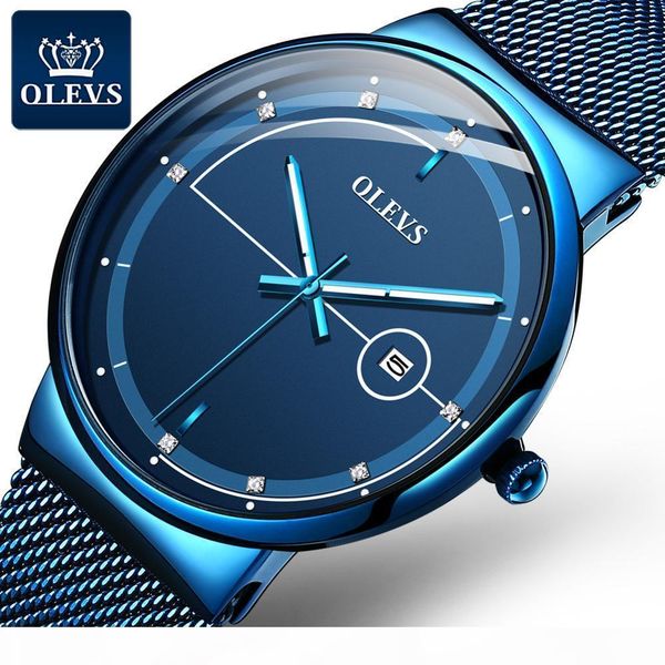 

casual stainless steel man watch luminous for man wrist watch with auto date slim waterproof qartz watch mens montre homme, Slivery;brown