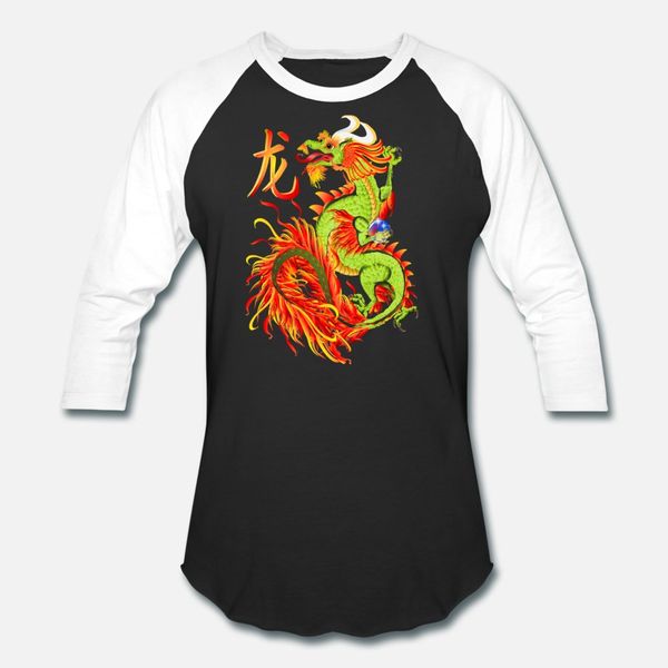 

новый год дракон и символ тенниска мужчина настройка с коротким рукавом o-образный вырез подходит интересную комфортной летний стиль стандар